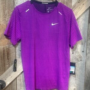 Nike Running Purple Short Sleeve Dri-FIT Running Tee